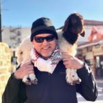 Dean MCNeely carying goat